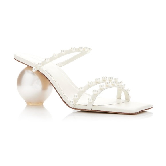 Cult Gaia “Ilona” Pearl-Embellished Sandals size 39.5 / US 9.5 - Picture 7 of 10